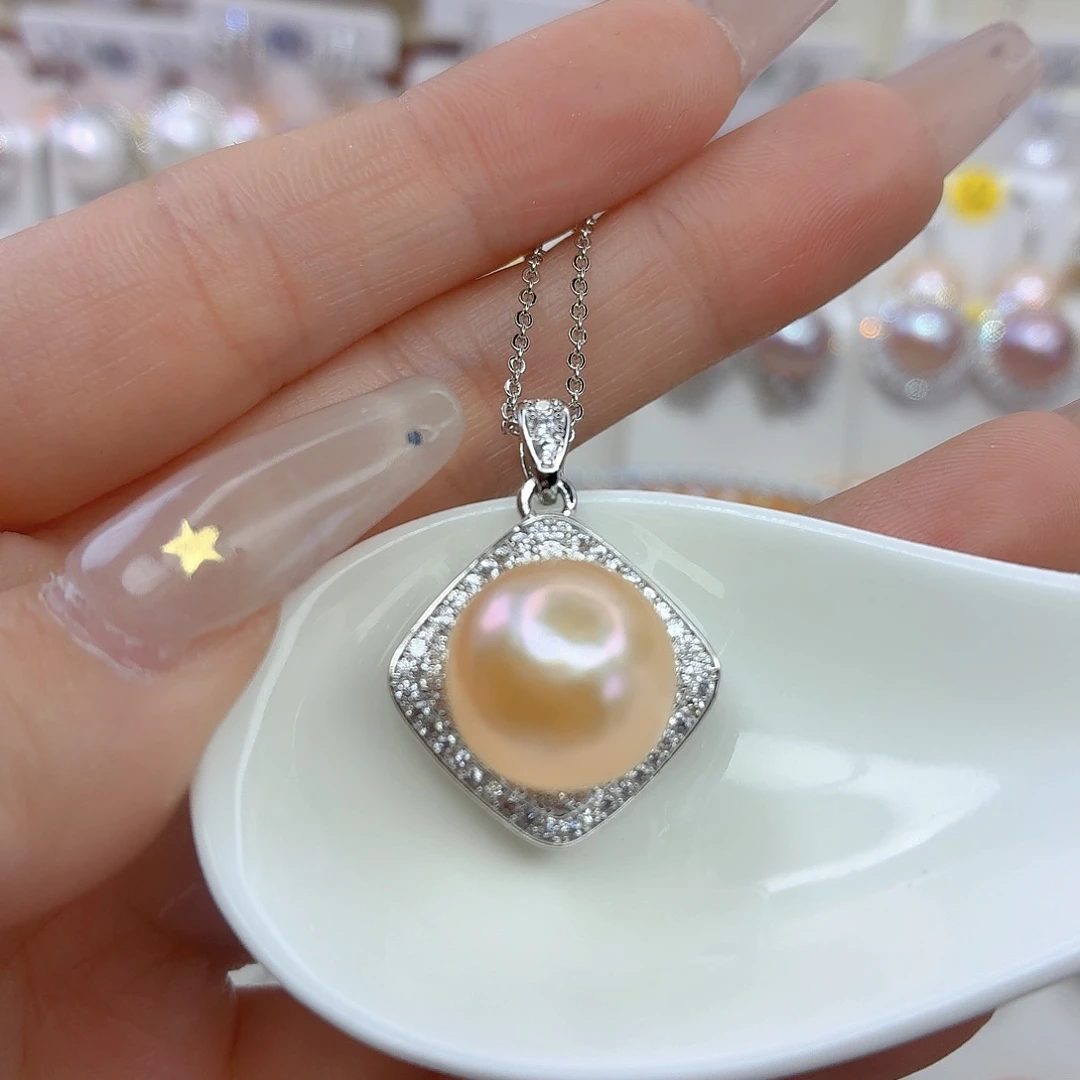 颈饰合金淡水珍珠