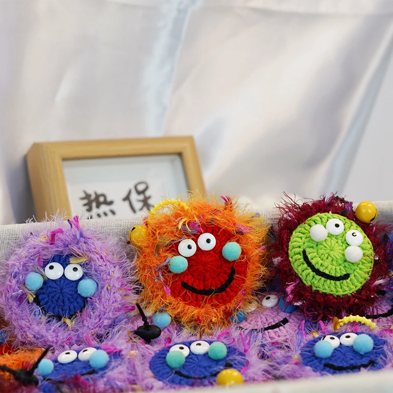 搞怪笑脸挂件  手工钩织手工DIY百搭时尚创意玩偶钩织