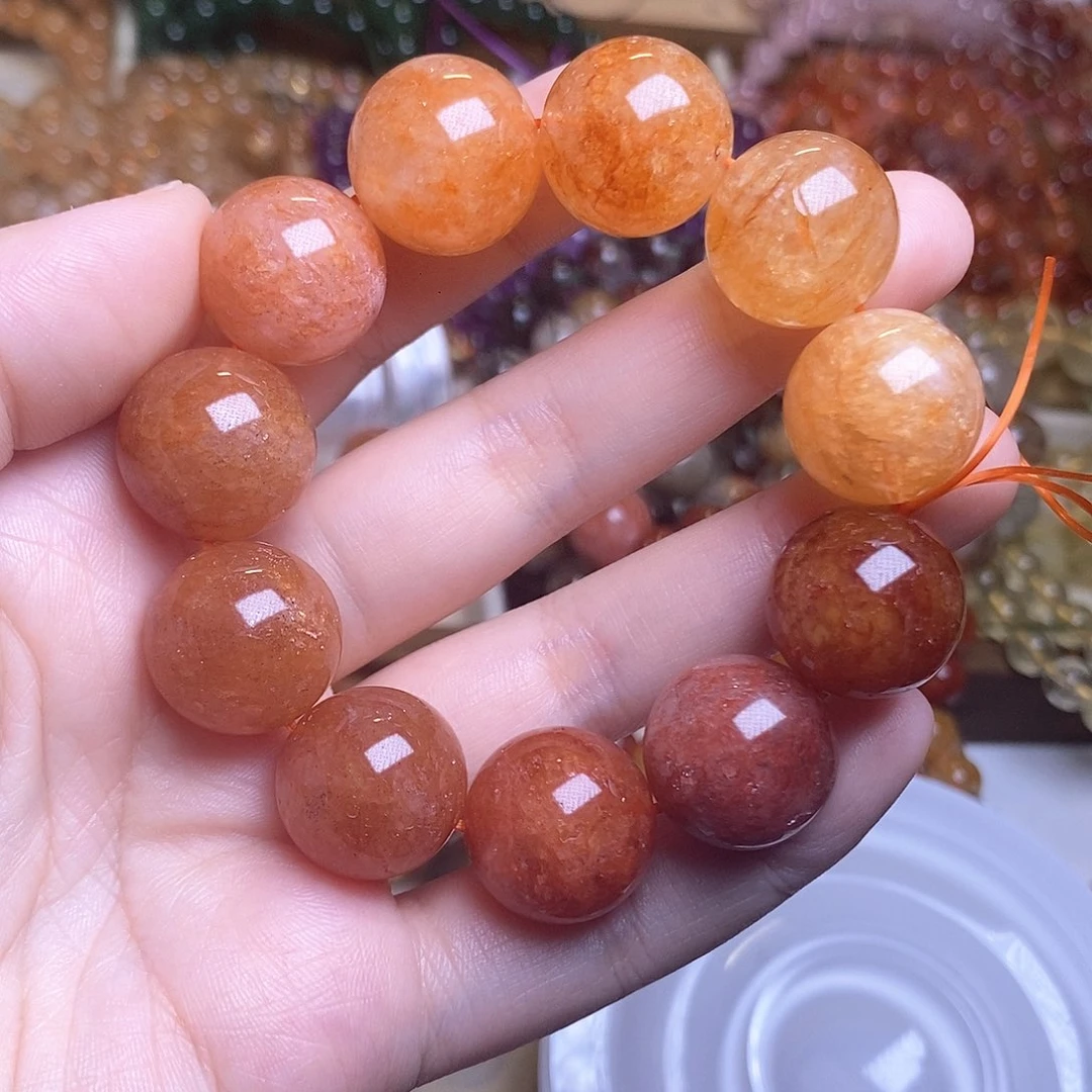 水晶手链未镶嵌婉**美满肉胶花