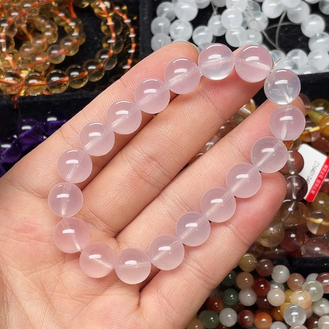 未镶嵌手链水晶马达加斯加粉晶11+