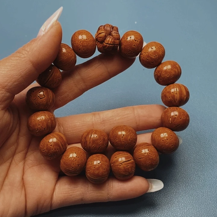 海*桃核手串算盘17全品15颗