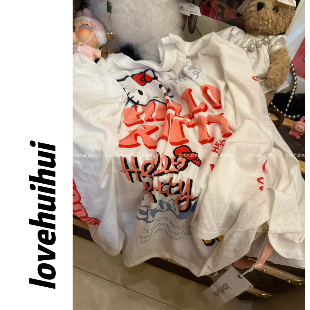 lovehuihui《联名KT》夏季休闲T恤