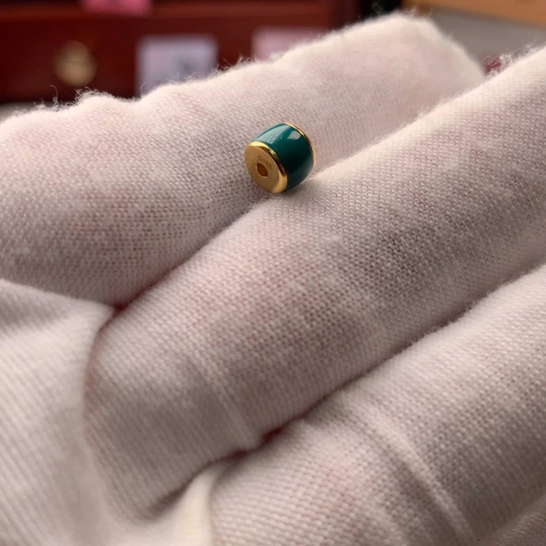 绿松石18K金镶嵌配饰