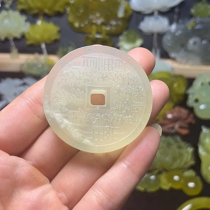 未镶嵌蛇纹石玉发饰