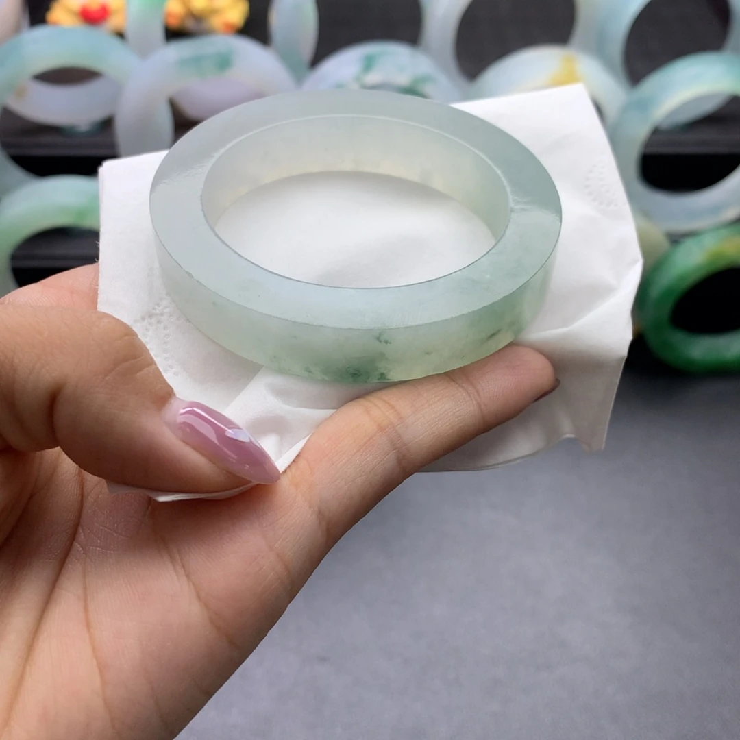 定制翡翠贵妃飘花未镶嵌58-48-12