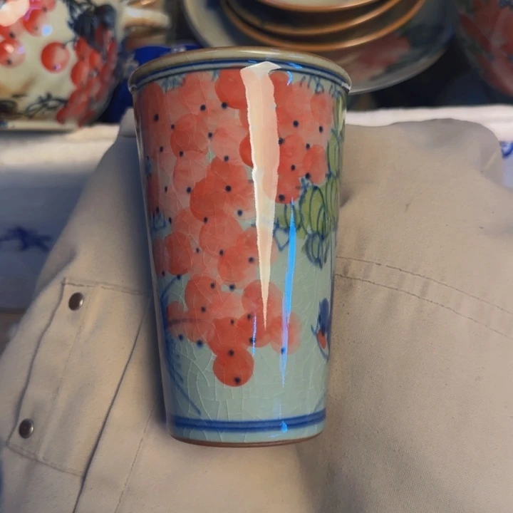 草***君瓷片景德镇陶瓷手工手绘