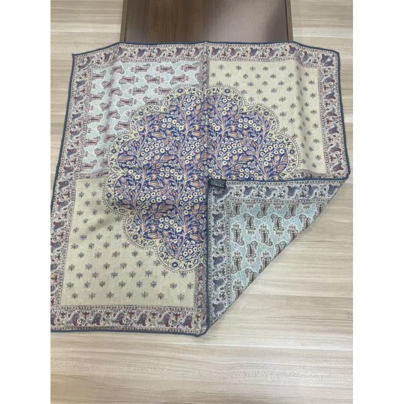 赞赞家【木棉树】65丝毛提花双面斜纹百搭丝巾女士