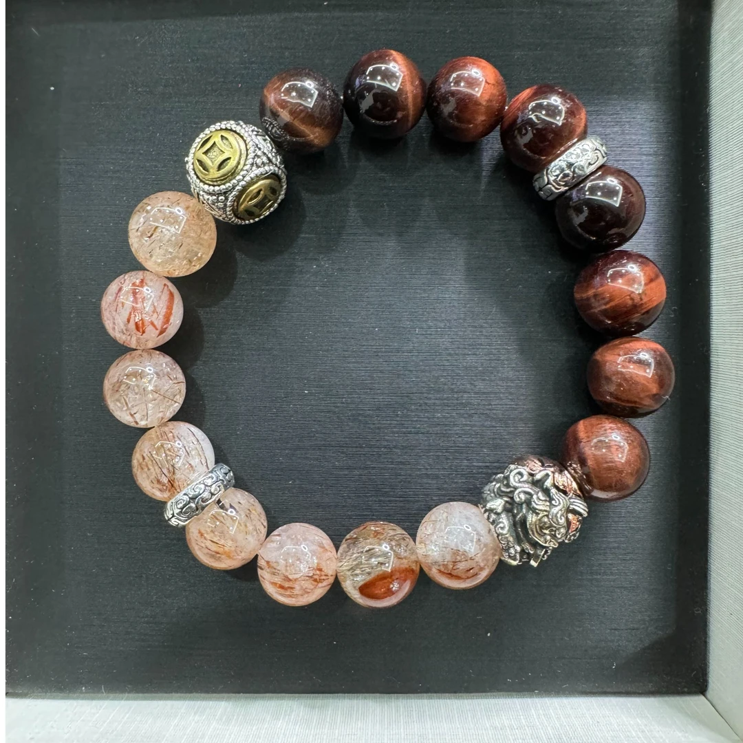 黑金超七虎眼石手串 -532316