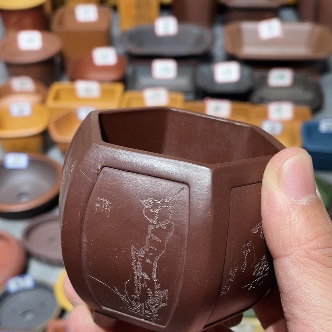 紫砂小盆6*5瑕盆小盆