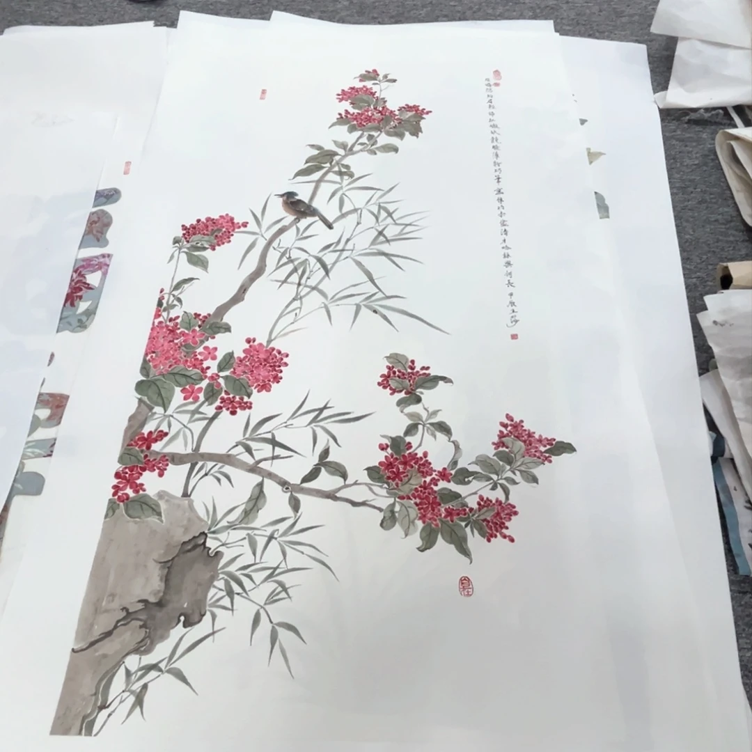 国画甘****?三尺绘画作品