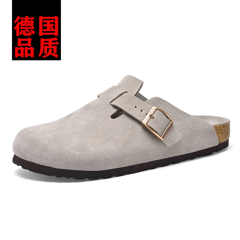 【川专属】帝川【邓恩熙同款】软木拖鞋包头鞋休闲情侣半拖懒人勃肯鞋