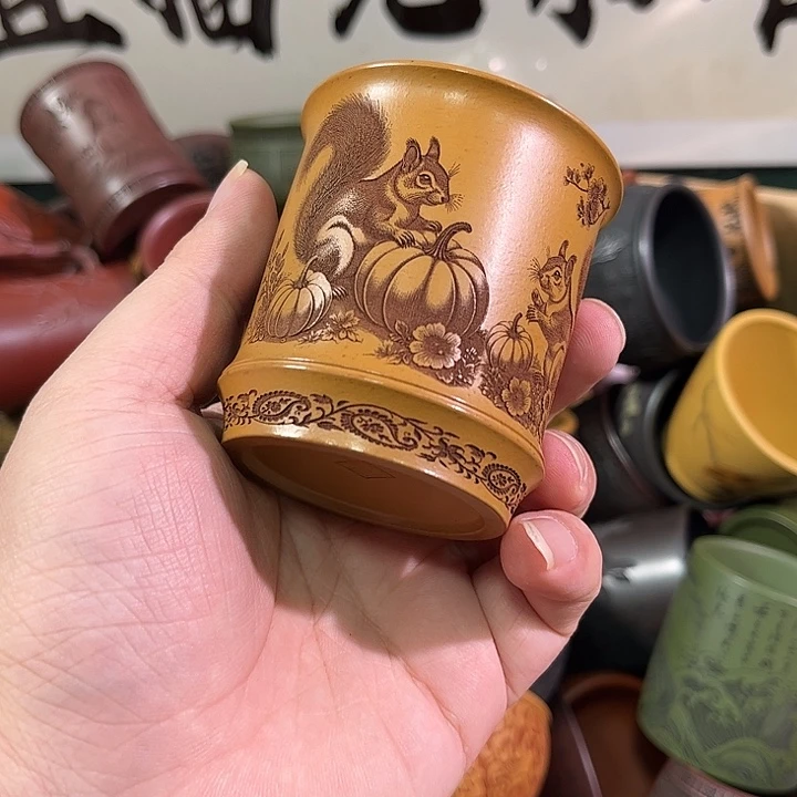 茶杯紫砂全手工紫砂主人杯