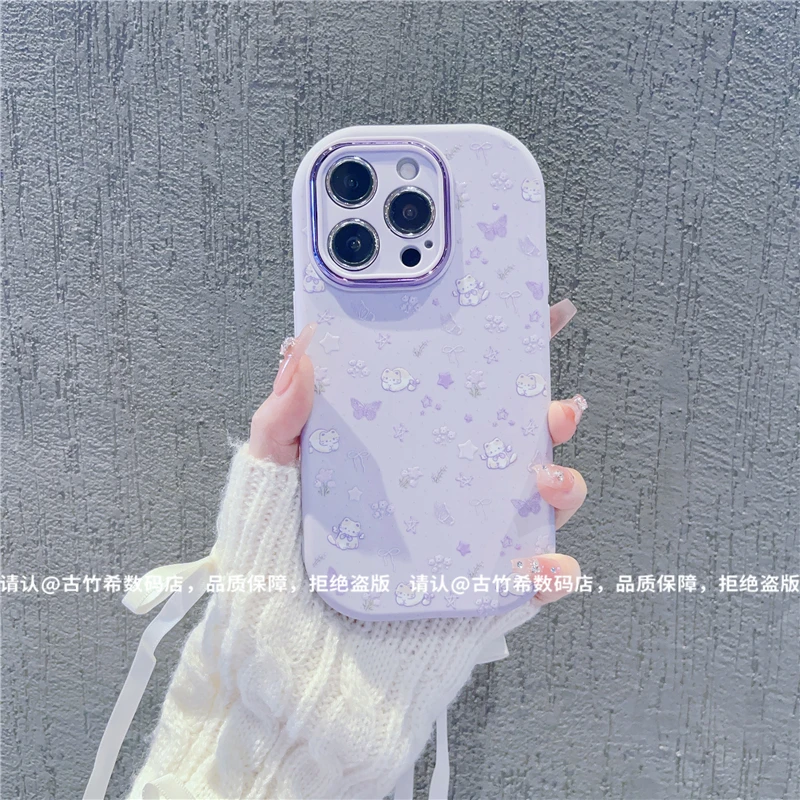 （苹果系列）金属小胖妹适用iPhone16/15/14/13/12/11/xr/8/7手机壳