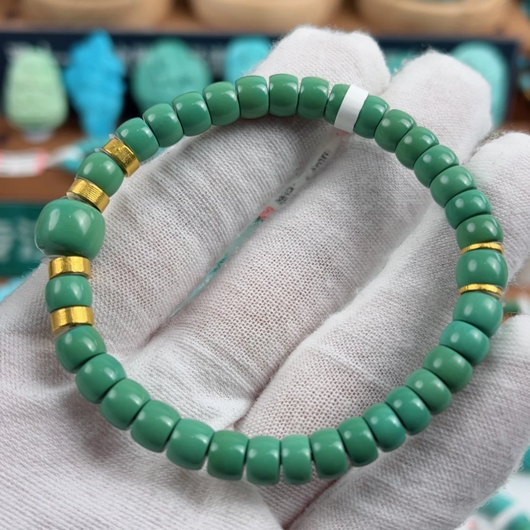 18K金镶嵌绿松石配饰