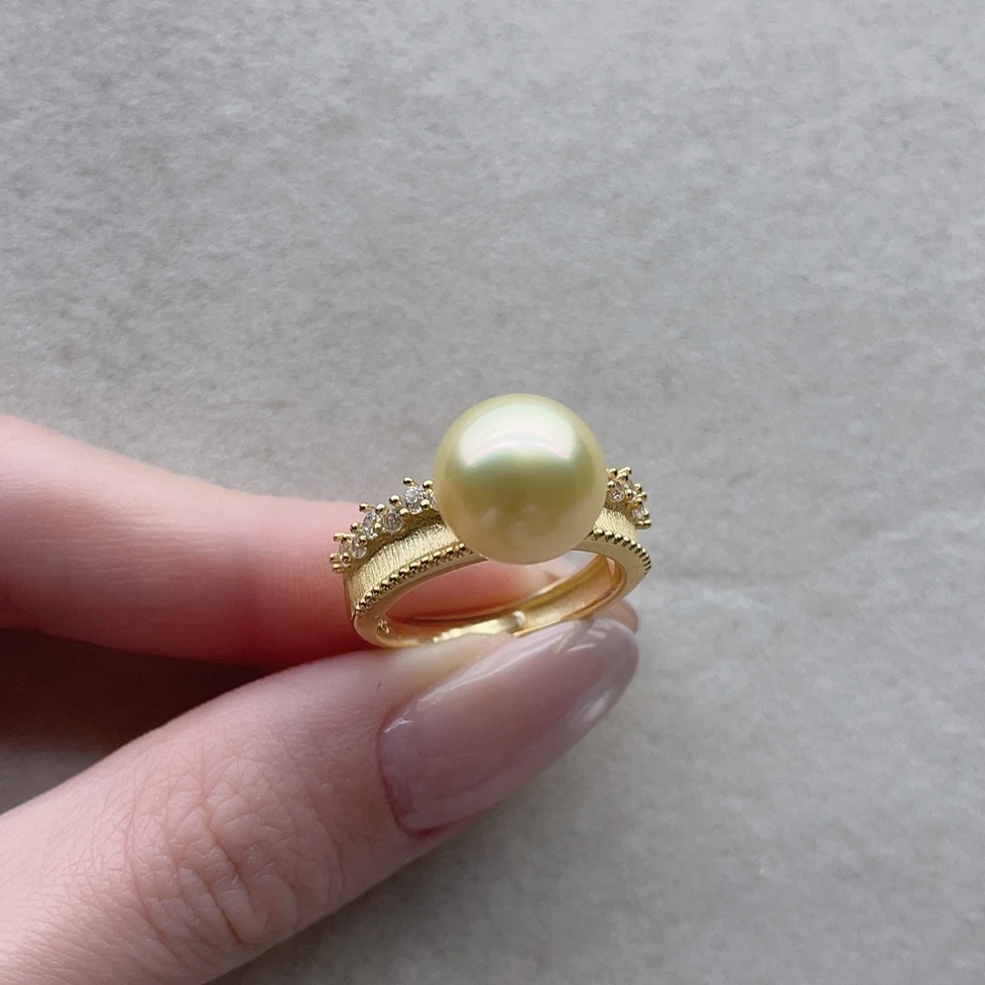 海水珍珠戒指101银S925镶嵌