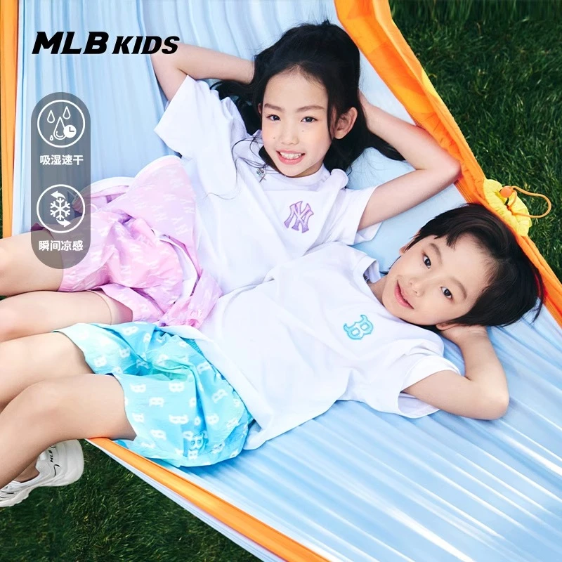 MLB儿童官方男女童萌趣吸湿速干凉感欧若老花T恤25新款7ATSM0353