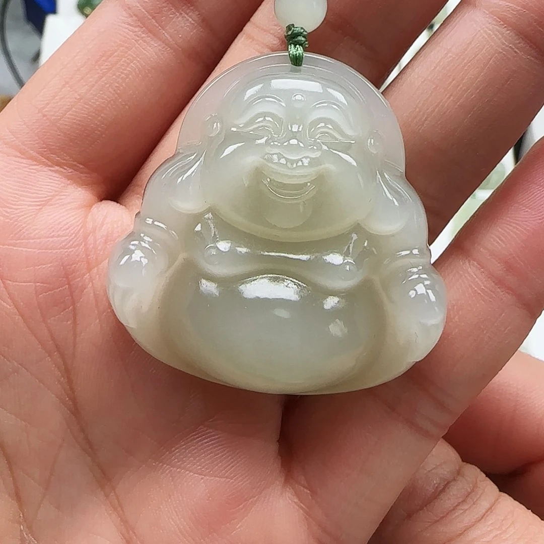 和田玉颈饰未镶嵌小**啊