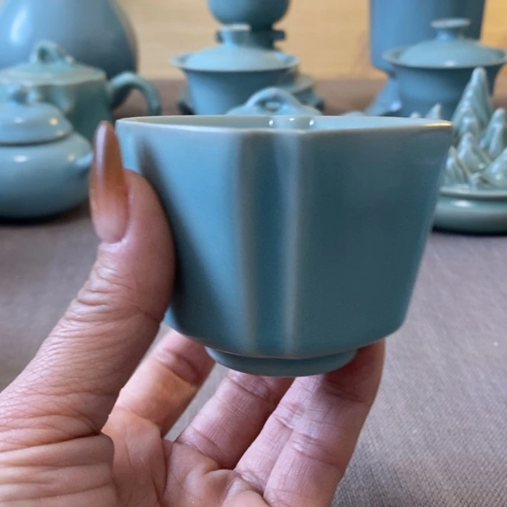 瓷片四方杯一一一一一一一