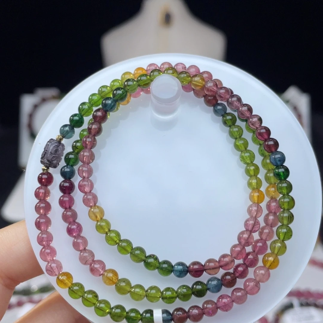 未镶嵌手串碧玺4.1mm±