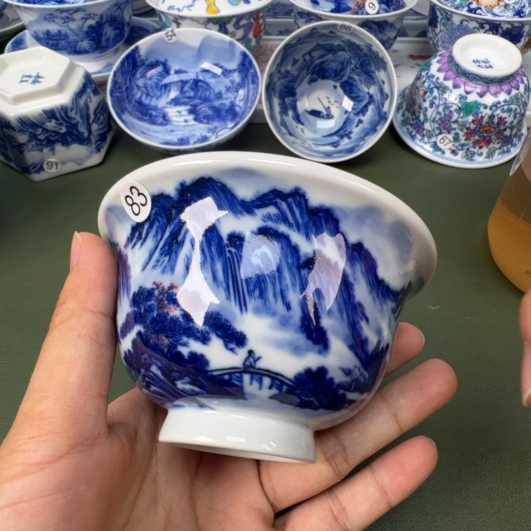 景德镇纯手工纯手绘茶具木木83