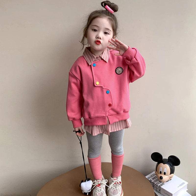 女童洋气套装儿童春秋装时髦卫衣打底裤两件套小女孩宝宝春秋装潮