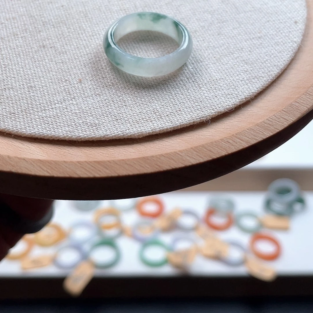 翡翠戒指未镶嵌蓝*23 号港14