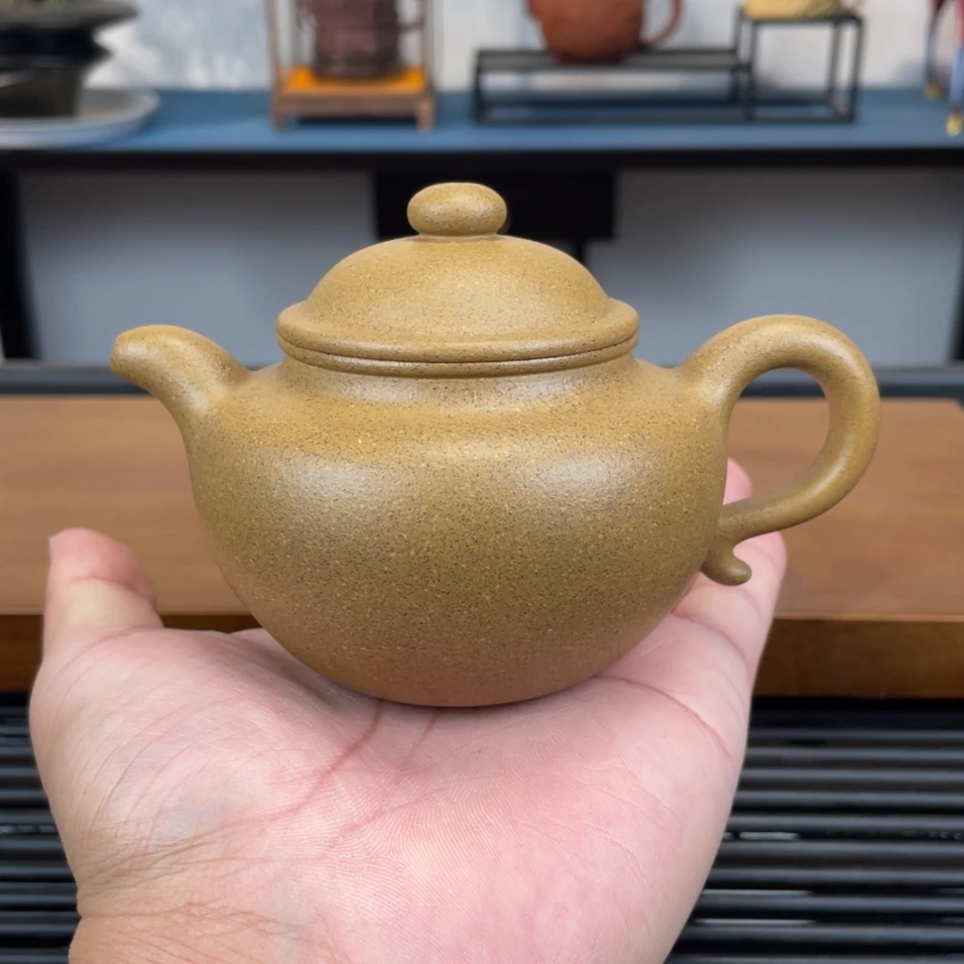 紫砂茶壶青段莲子220cc