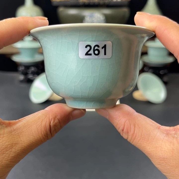 杯仿古釉汝官窑压手杯261号