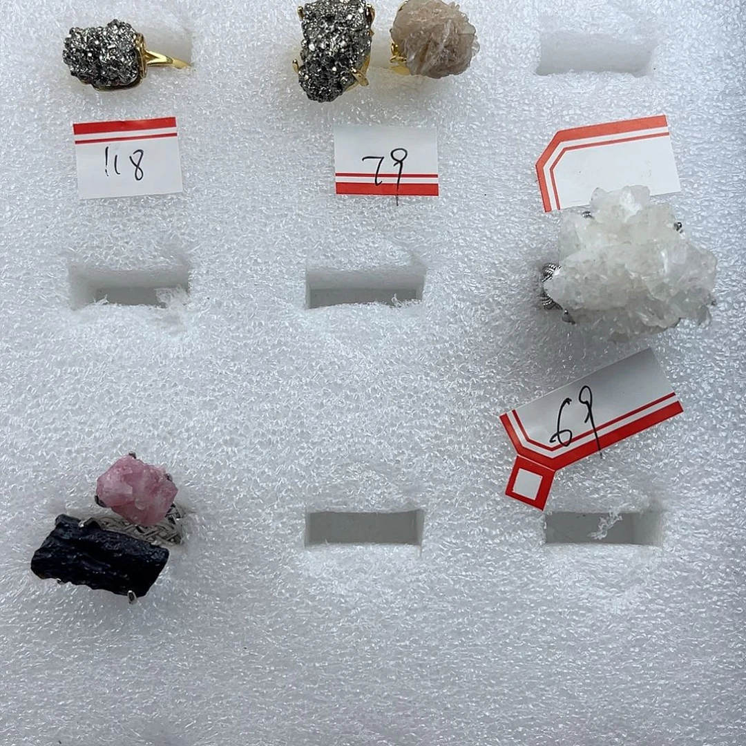 •****大理石纯铜戒指耳钉