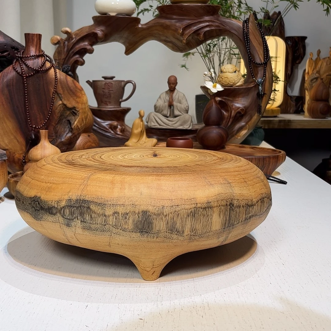 一***朵木樟木实木一体墩墩