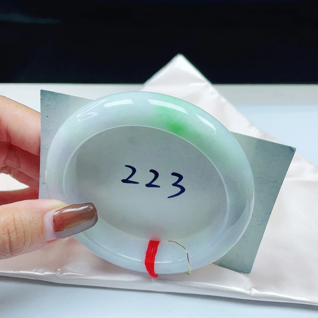 翡翠未镶嵌手镯 正圈57+