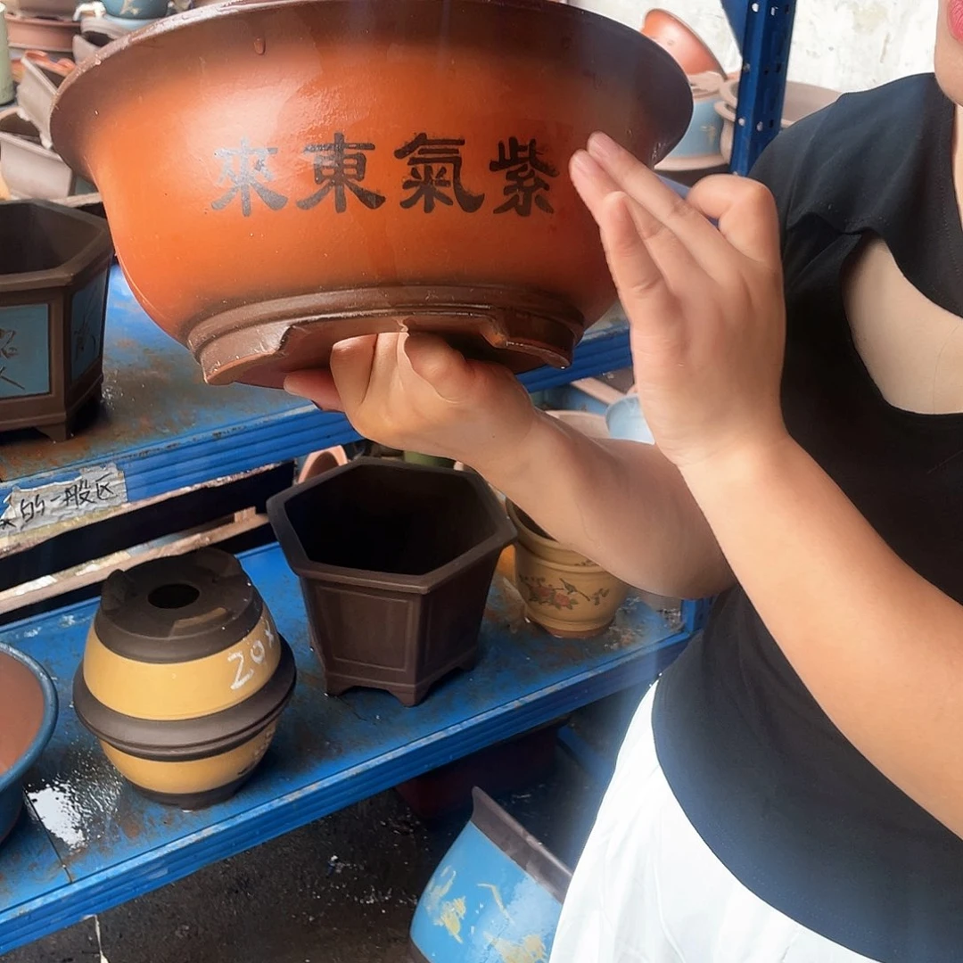 30小红花盆紫砂花盆