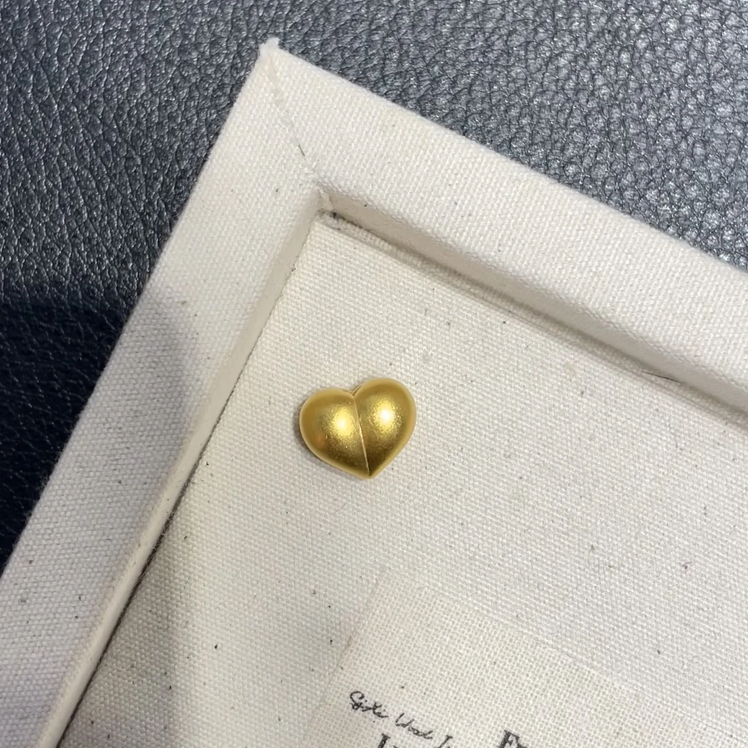 足金999小屁桃素金转运珠精致可爱寓意美好