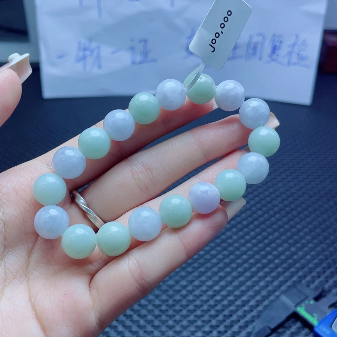 未镶嵌定制翡翠珠串