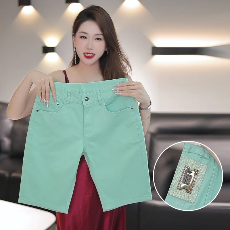 2025新款高端牛仔短裤男夏季薄款中裤潮流帅气百搭休闲男生五分裤