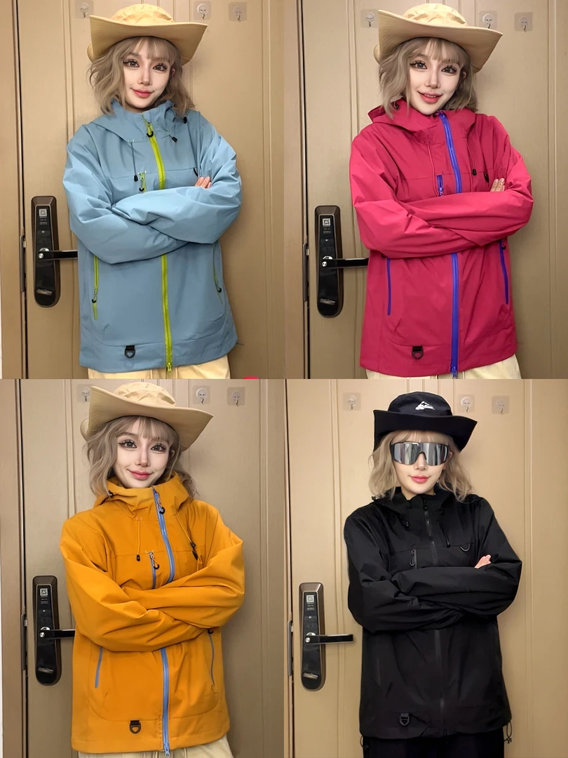 『户外3.0版』冲锋服男女2025秋新款潮牌骑行登山夹克外套