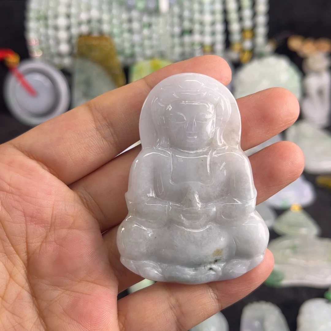 翡翠未镶嵌吊坠(不含链)瑕疵