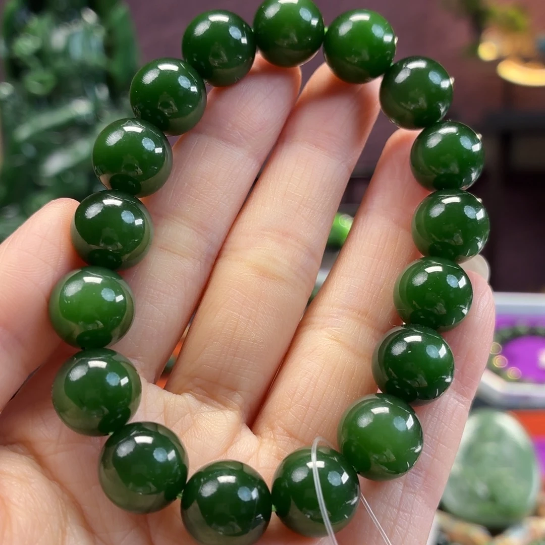 和田玉（碧玉）未镶嵌手串