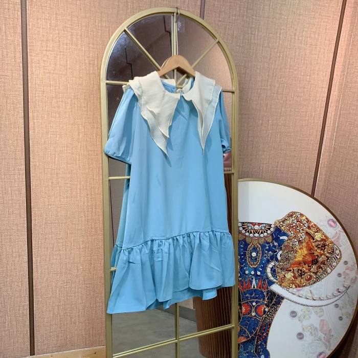 CT6孕妇蓝色连衣裙110-140