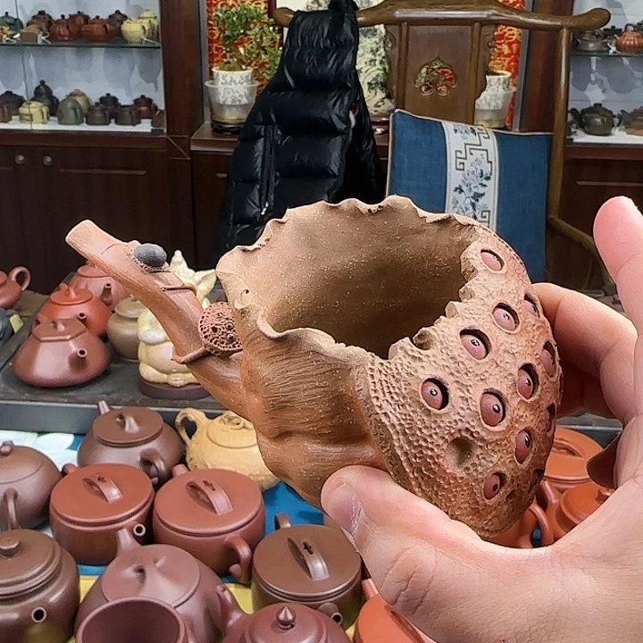 紫砂茶壶莲子公道