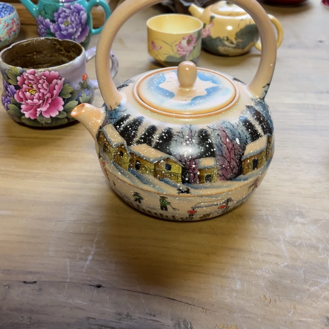 柴烧手工手绘陶瓷