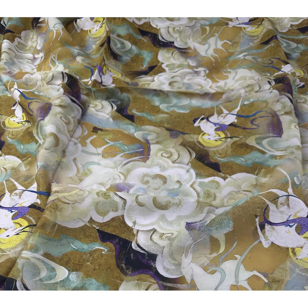 2米天丝麻布料满35包邮非偏不退不换