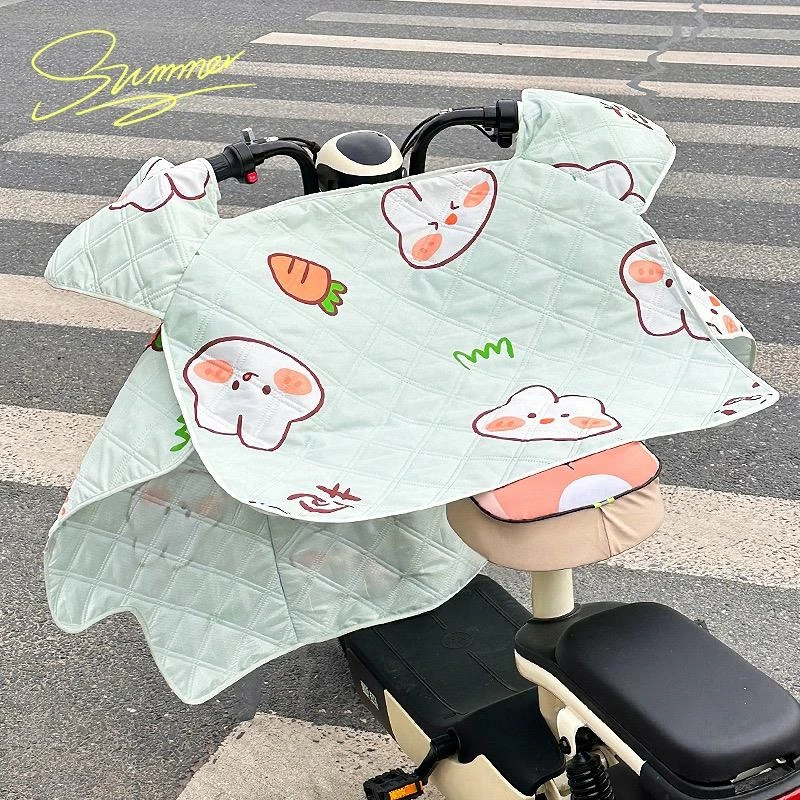 FAVMARTHA电动车挡风被夏季防晒罩薄款电瓶摩托车防风防水遮阳夏