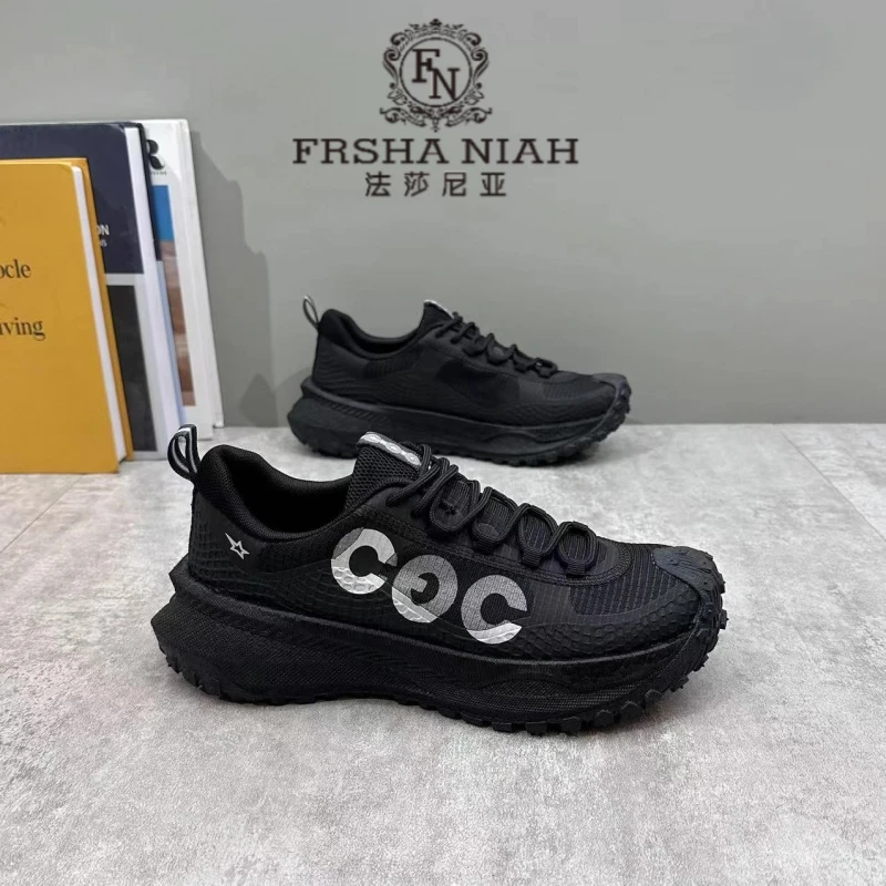 法莎尼亚轻奢潮流运动鞋简约舒适软底百搭男鞋时尚低帮防滑休闲鞋