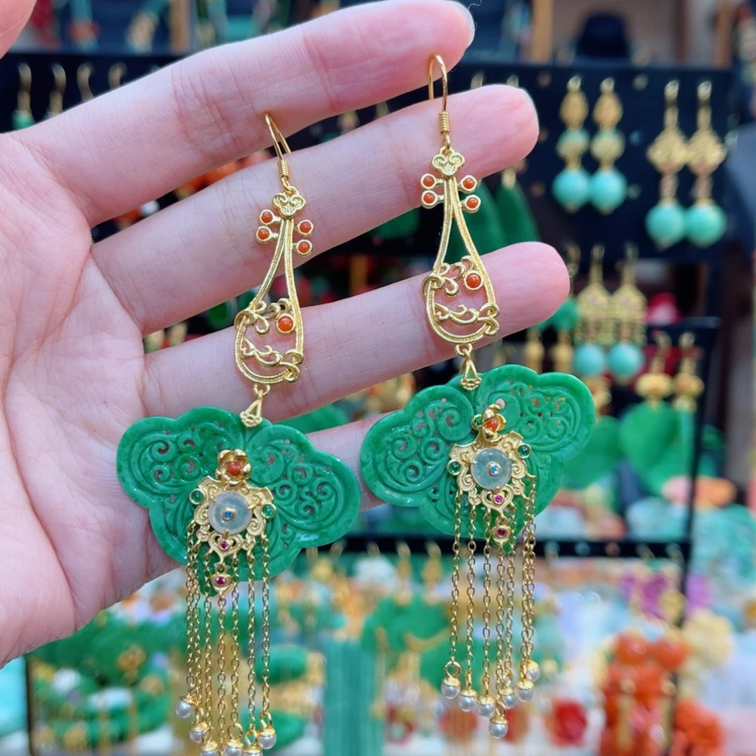 翡翠耳饰合金48小时鉴赏期