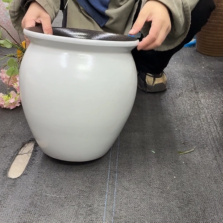 25×28 -粗陶花盆有孔-买买买