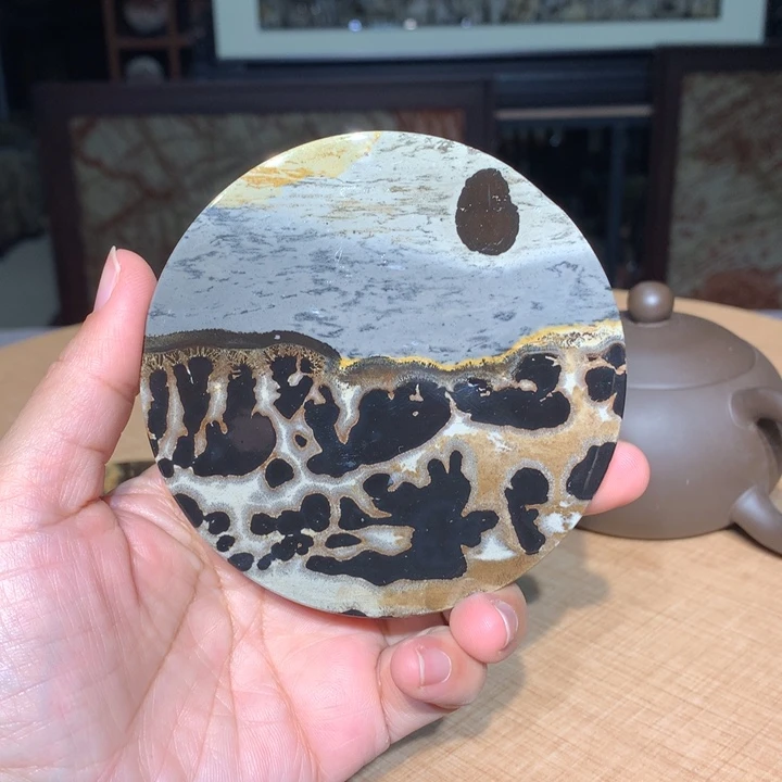 ，广西国画石摆件，收藏观赏