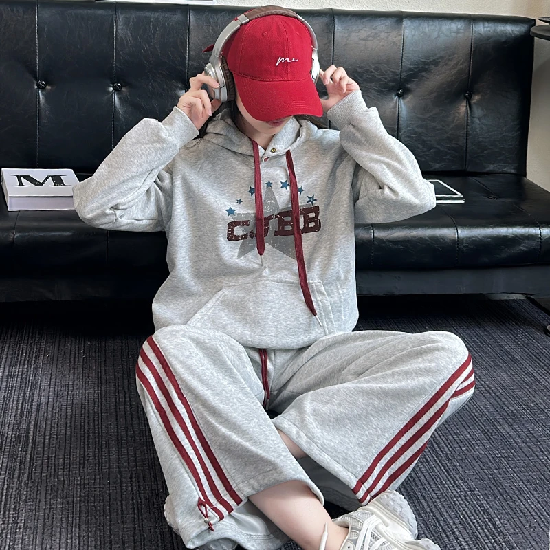 女童秋季套装2025新款儿童衣服时髦春秋卫衣超好看洋气运动裤子潮