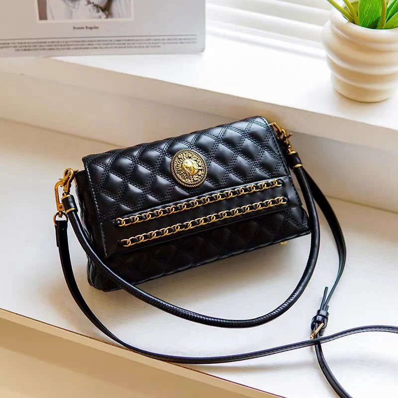 2025新款时尚腋下姜格小方包秋冬复古单肩斜挎包