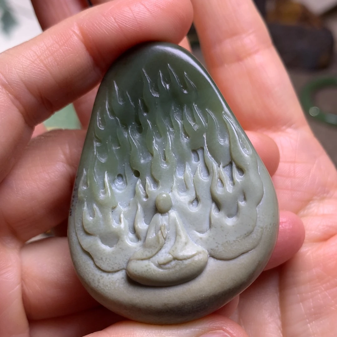 岫岩老玉（透闪石质玉）未镶嵌挂件